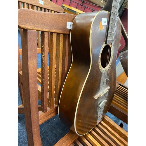 459 - Italian classical guitar, dated 1957; also a further classical guitar (2)