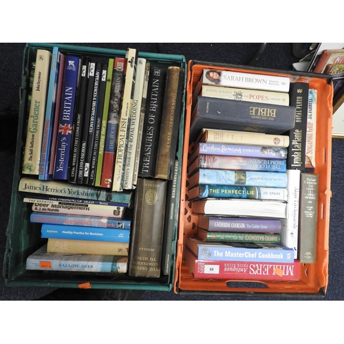 68 - Two boxes of mixed modern books