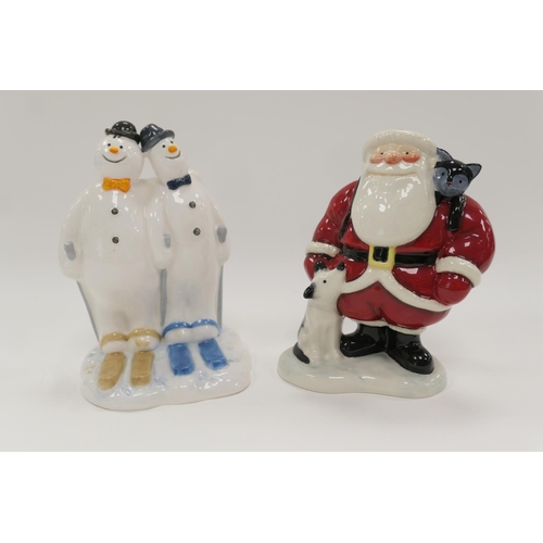 193 - Beswick The Snowman figure 'Comic Snowman', also Beswick Father Christmas figure 'Father Christmas w... 