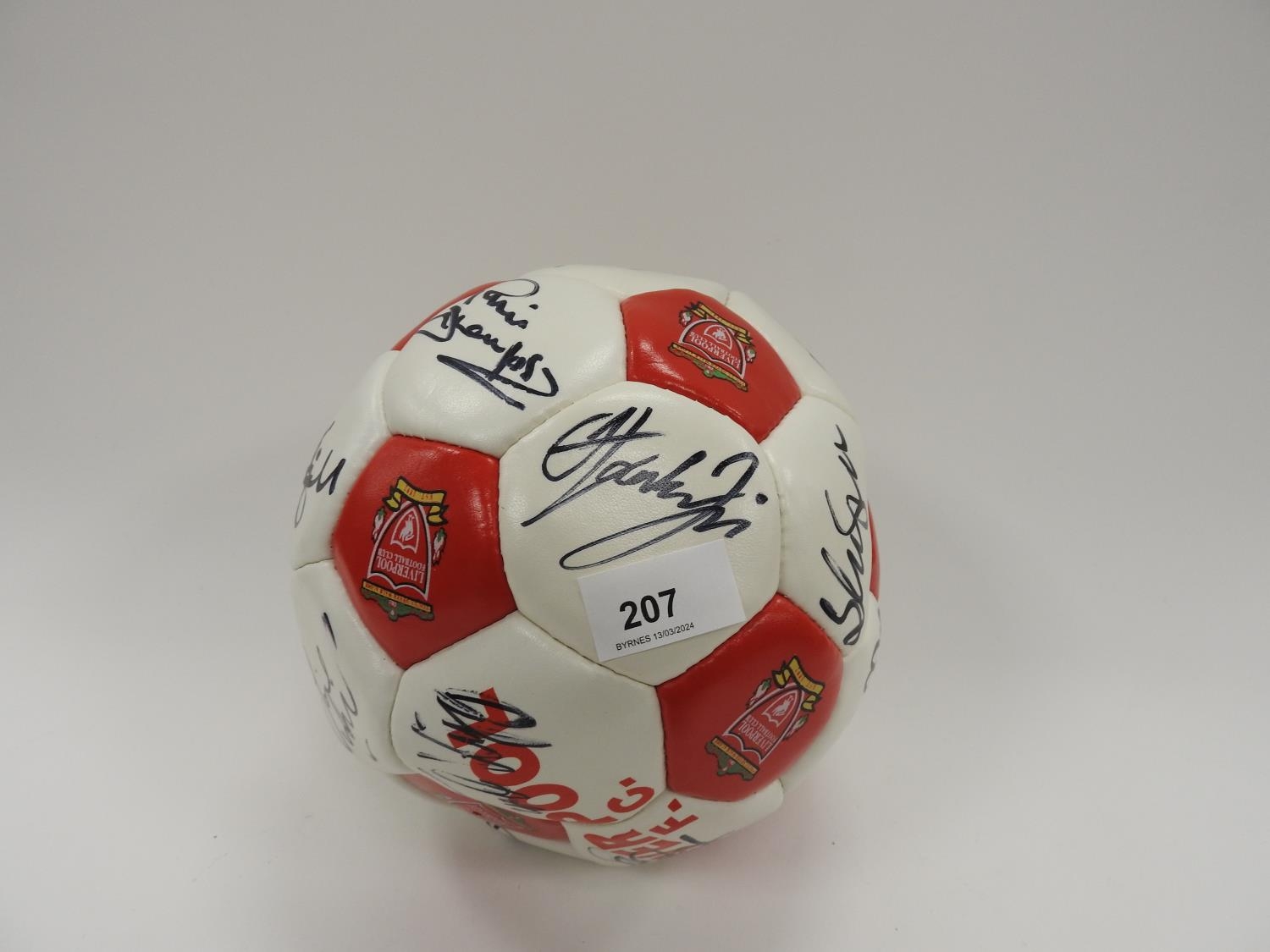 Signed Liverpool Fc Football Signatures Including Bob Paisley Alan