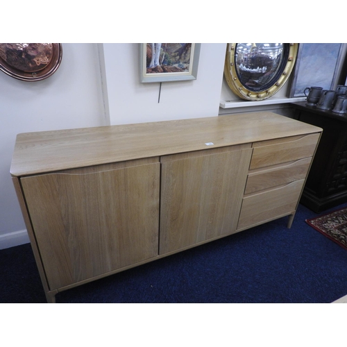 625 - Ercol Romana large sideboard, in matt oak finish, width 160cm, depth 45cm, height 75cm (currently re... 