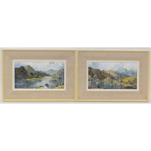 287 - Charles Wyatt Warren (1908-93), Pair, Llyn Peris, Snowdon, and Moel Siabod from the river, signed oi... 