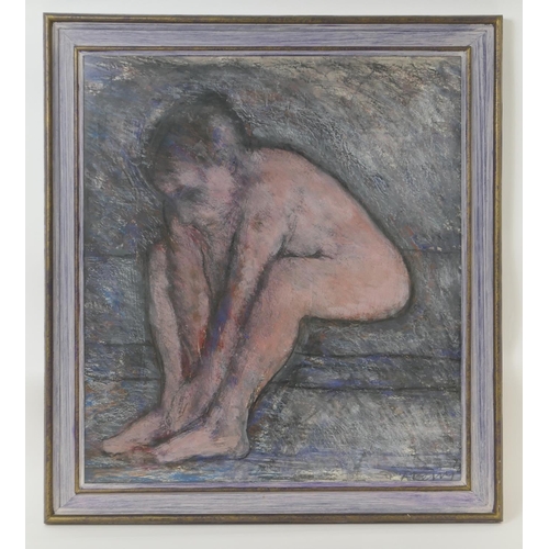 355 - Arthur Berry (1925-1994), Seated nude, mixed media, signed and dated 1978, 76cm x 68cm