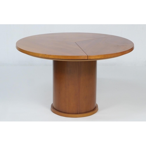 658 - Skovby Kirsebaer cherrywood finish circular extending dining table, when closed 120cm diameter, open... 