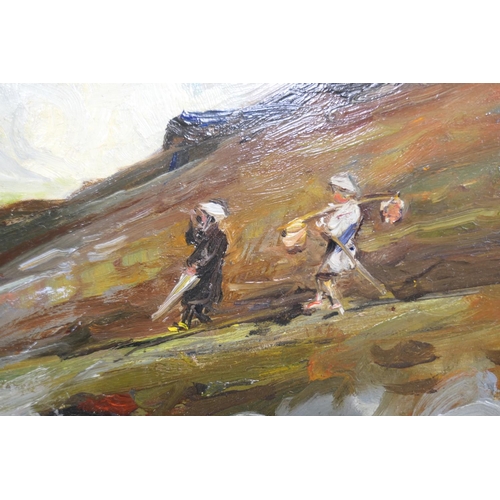 270 - Frank E Beresford (1881-1967), Descent of Fuji '08, oil on panel, signed and dated, inscribed verso,... 