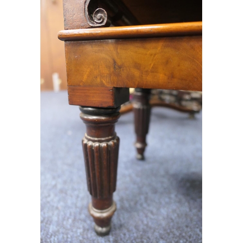 631 - George IV mahogany collector's cabinet, dated 1826, in the manner of George Bullock, the carved anth... 