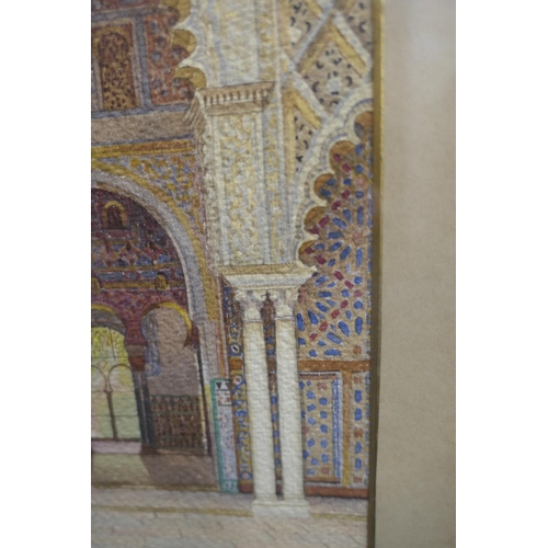 304 - Catalogue amendment: Fernando Liger Hidalgo (Spanish, 1880-1945), The entrance to the Alhambra Palac... 