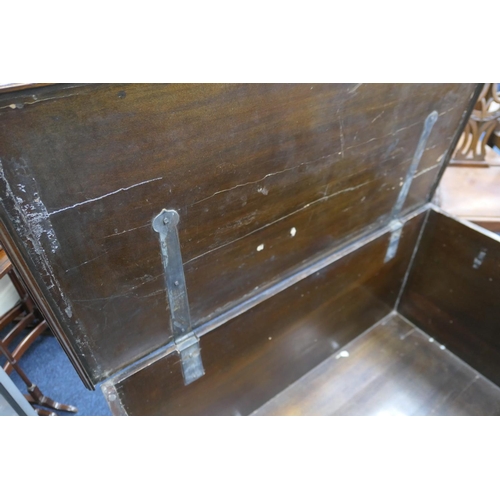 606 - Walnut and marquetry inlaid chest on stand, in the William and Mary style, inlaid to the top and fro... 