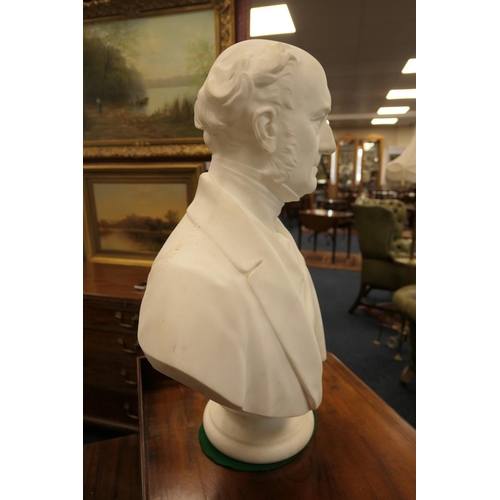 586 - Matthew Noble (1817-76), Bust of William Renshaw Esq, marble, signed and dated London 1857, height 7... 