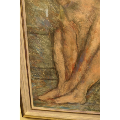 355 - Arthur Berry (1925-1994), Seated nude, mixed media, signed and dated 1978, 76cm x 68cm