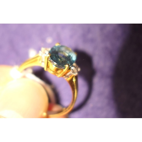 422 - Catalogue update: An opinion has been expressed that this stone may be a blue topaz rather than a bl... 