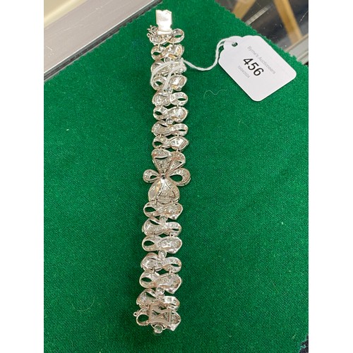 456 - Belle Epoque style diamond bracelet, set with approximately 260 round cut diamonds estimated to weig... 