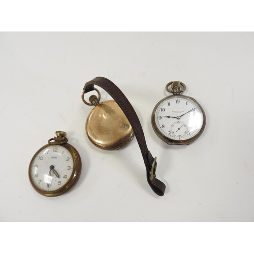 255 - George V silver crown wind pocket watch, hallmarked Birmingham 1928, 17 jewel movement, signed 'Plut... 