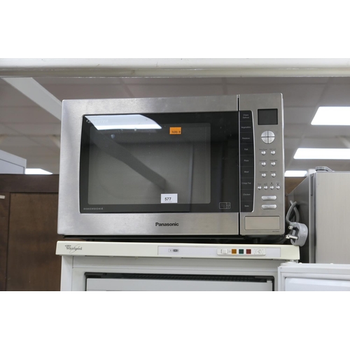 577 - Panasonic stainless Dimension 4 microwave oven