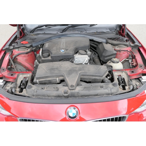 580 - BMW 420i Grande Coupe motor car, reg. DE64 TEV, four door automatic, mileage 67,425, finished in red... 