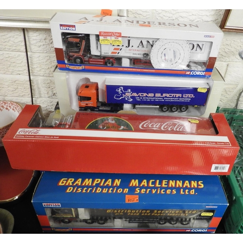 20 - Number of collectable model haulage trucks, various manufacturers including Corgi, Tematoys etc., al... 