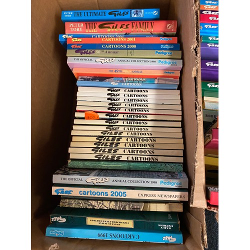 94 - Quantity of modern collectors' books including Giles Cartoons and Pick of Punch (3 boxes)