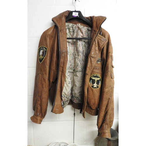 54 - 'US Airforce' fashion leather jacket