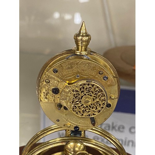 207 - Victorian silver key wind pocket watch, hallmark Chester 1889, and three further pocket watch dials ... 