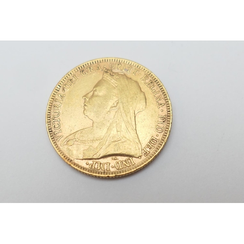 277 - Victoria sovereign, 1893 (F), weight approx. 7.98g