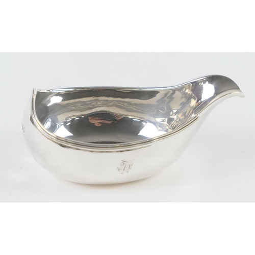 497 - George III silver pap boat, maker TM, London 1798, 11.5cm, weight approx. 83g