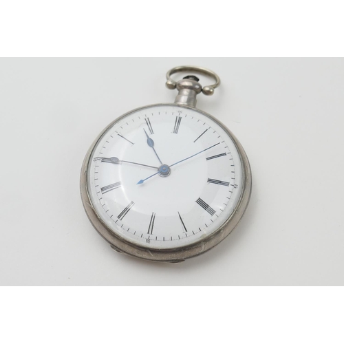 578 - Swiss open faced lever pocket watch for the Chinese market, white enamelled dial with Roman numerals... 