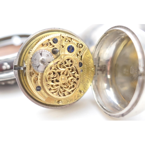 639 - Very rare four case verge pocket watch, by John Ashley, London, for the Turkish market, hallmarked L... 