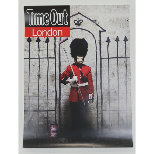 719 - Banksy (British), Time Out London Magazine, poster, 2010, offset lithograph in colours on satin whit... 