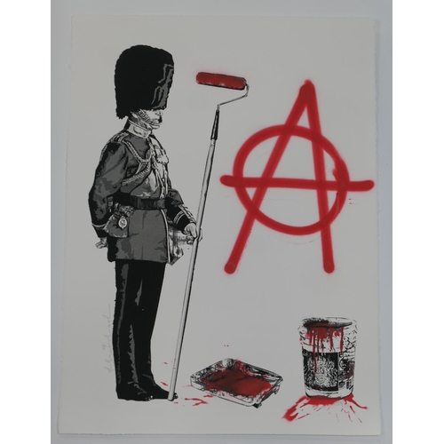 727 - Mr Brainwash (French, b. 1966), Anarchy Soldier, 2012, thumb print on reverse, signed and numbered 2... 