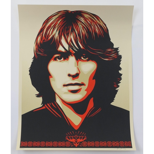 737 - Shepard Fairey (American b. 1970), Poster for George (Red), 2014, screenprint, signed, dated and num... 