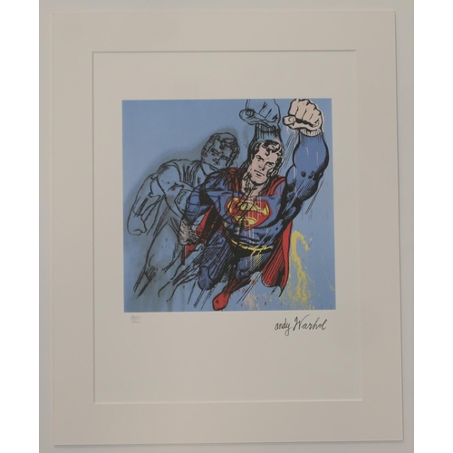 755 - Andy Warhol (American b. 1928-1987), Superman, 1986, lithograph, signed in print, dated and numbered... 