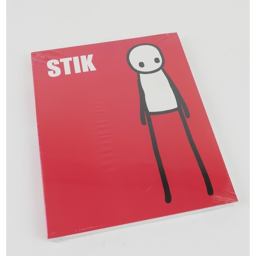 769 - Stik (British, b. 1979), Standing Figure (Grey), 2018, offset lithograph, with paperback book (Korea... 