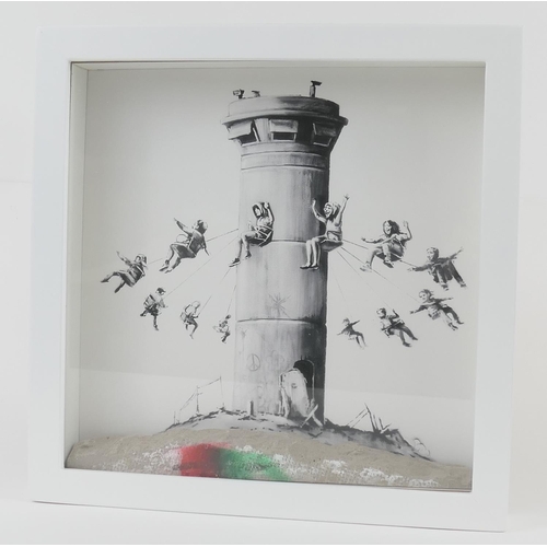 772 - Banksy (British), Walled Off Hotel Box Set, 2017, mixed media with print and piece of concrete wall,... 