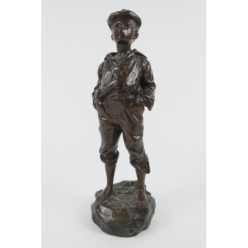 797 - Vlaclav Szczeblewesky (Polish 1880-1965), Mousse Siffleur, signed and titled bronze, height 23cm