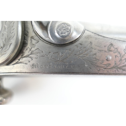 857 - CATALOGUE AMENDMENT: Highland officer's dress pistol, by Mortimer, .48 calibre (40 bore), 7'' sighte... 