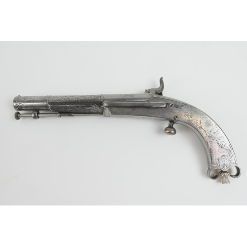 857 - CATALOGUE AMENDMENT: Highland officer's dress pistol, by Mortimer, .48 calibre (40 bore), 7'' sighte... 