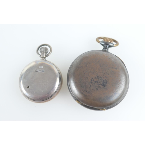 878 - Edwardian silver cased pocket aneroid barometer, signed 'Seiffert, Dumfries', hallmarked London 1908... 