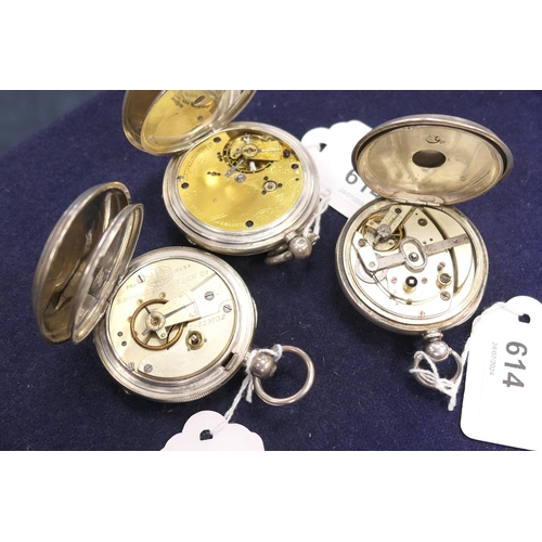 614 - Victorian silver chronometer pocket watch, by Edward Morrison, Maryborough (?), the case hallmarked ... 