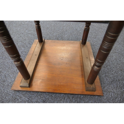 944 - Victorian walnut table in the manner of E W Godwin,  circa 1880, the top with moulded edge and under... 