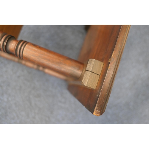 944 - Victorian walnut table in the manner of E W Godwin,  circa 1880, the top with moulded edge and under... 