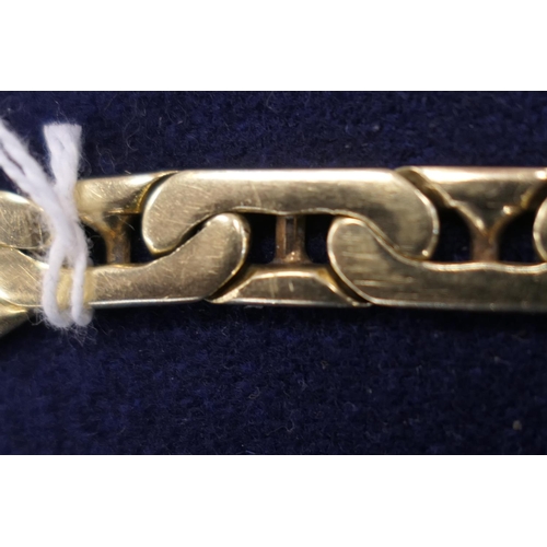 9 - 14ct gold anchor link bracelet, marked 585, length 20cm, weight approx. 41g