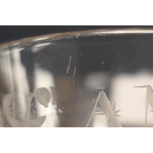 450 - Liverpool Maritime History: Victorian engraved mariner's toasting glass inscribed 'Edwards Ann (sic)... 