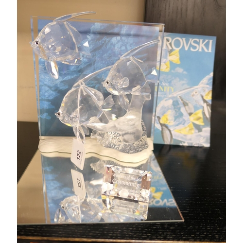 122 - Swarovski Crystal Wonders of the Sea 'Community' with title plaque and box