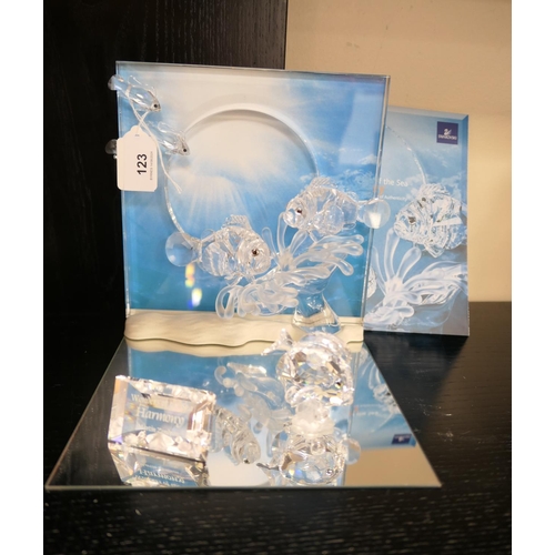 123 - Swarovski Crystal Wonders of the Sea 'Harmony' with title plaque and box