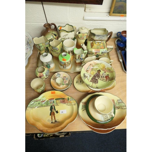 26 - Good selection of Royal Doulton Series ware ceramics including Dickens and others