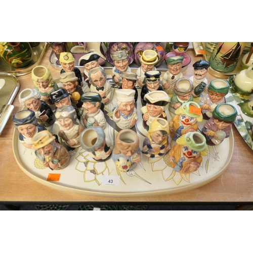 43 - Quantity of Royal Doulton 'Doultonville' character jugs (27)