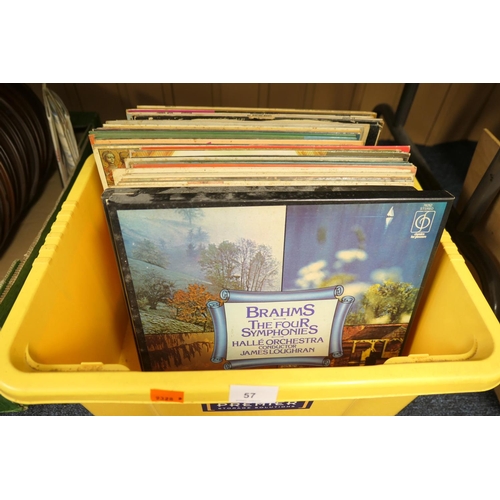 57 - Assortment of LP records, mostly classical