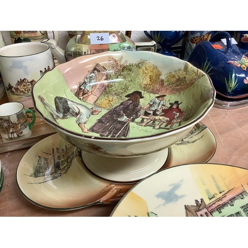 26 - Good selection of Royal Doulton Series ware ceramics including Dickens and others