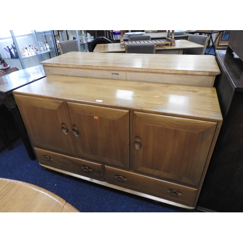 671 - Ercol blond elm sideboard, length 129cm, height 77cm