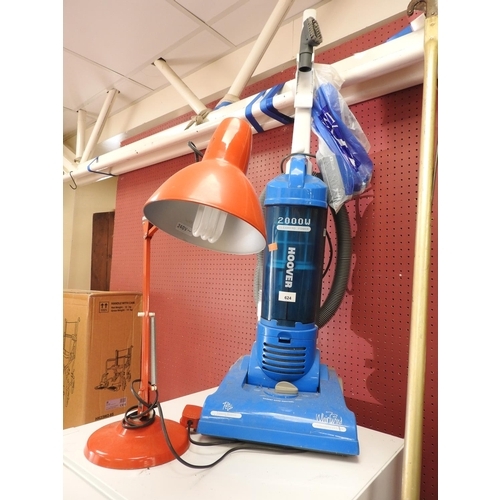 624 - Hoover vacuum cleaner and an anglepoise lamp (2)